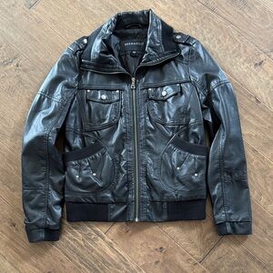 Bernardo Black Bomber Jacket
